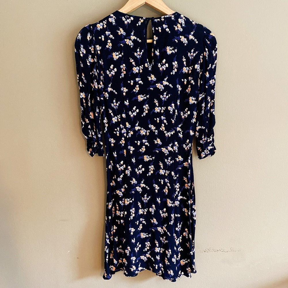 SOLD🧡byTimo floral print puff sleeve mini dress